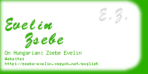 evelin zsebe business card